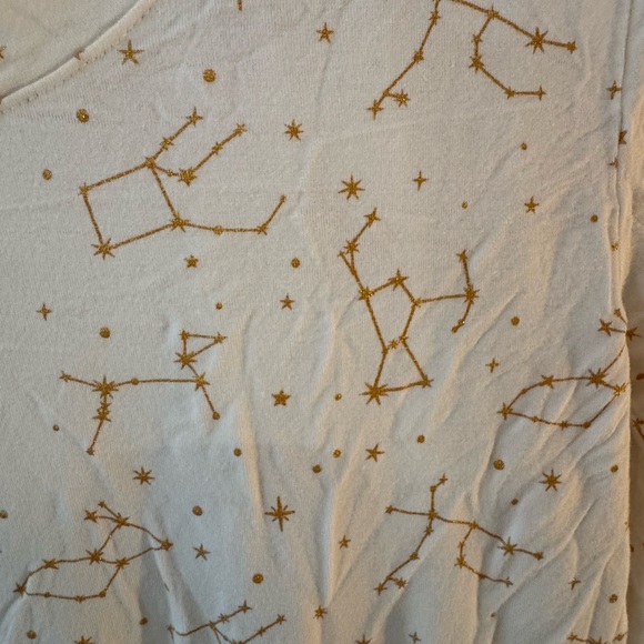 Women’s Cream Constellation Long-Sleeve Top - Picture 6 of 6